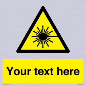 Custom Laser Hazard Sign